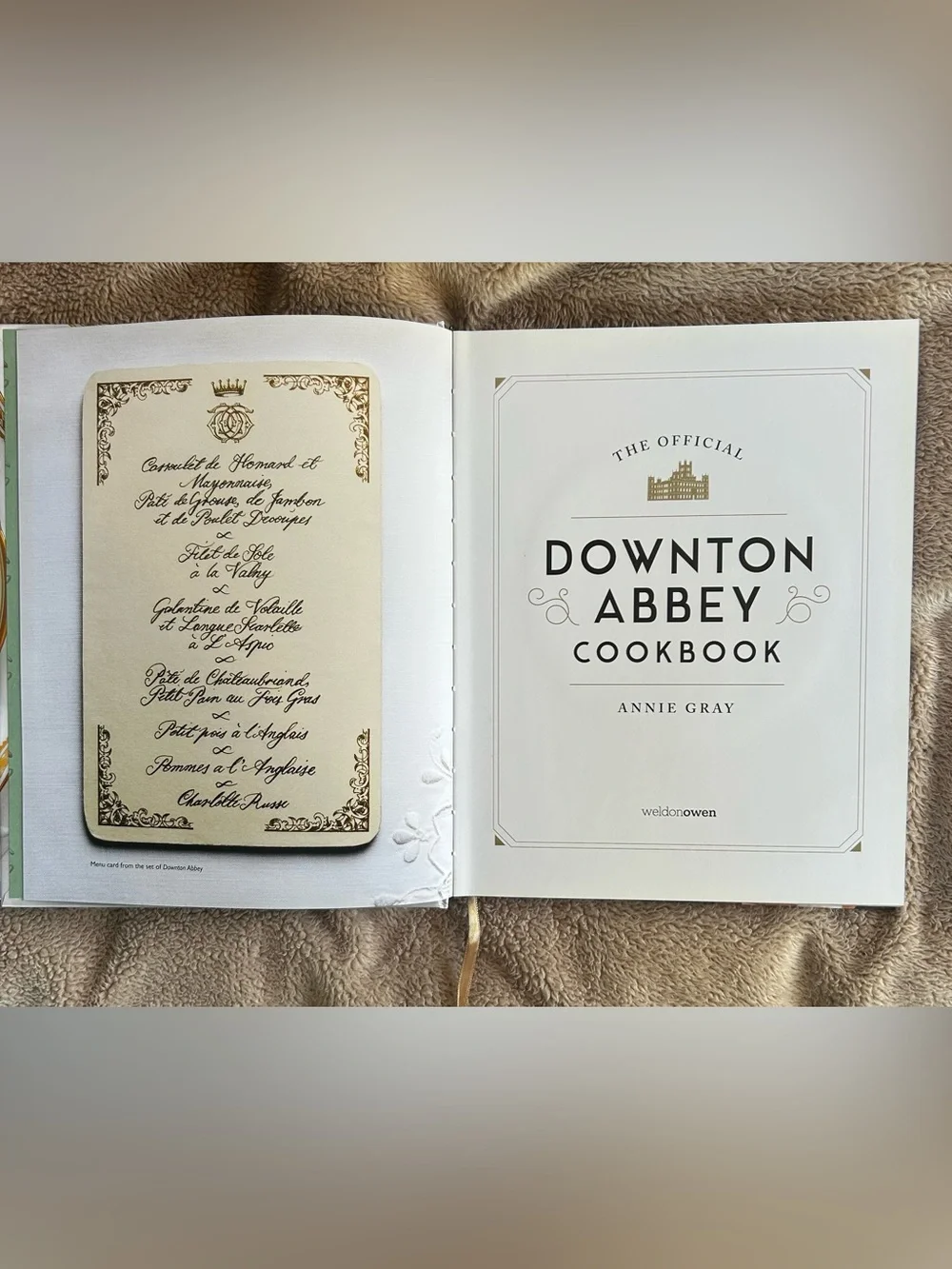 Downton Abbey Cookbook by Annie Gray - beautiful and fun for fans!